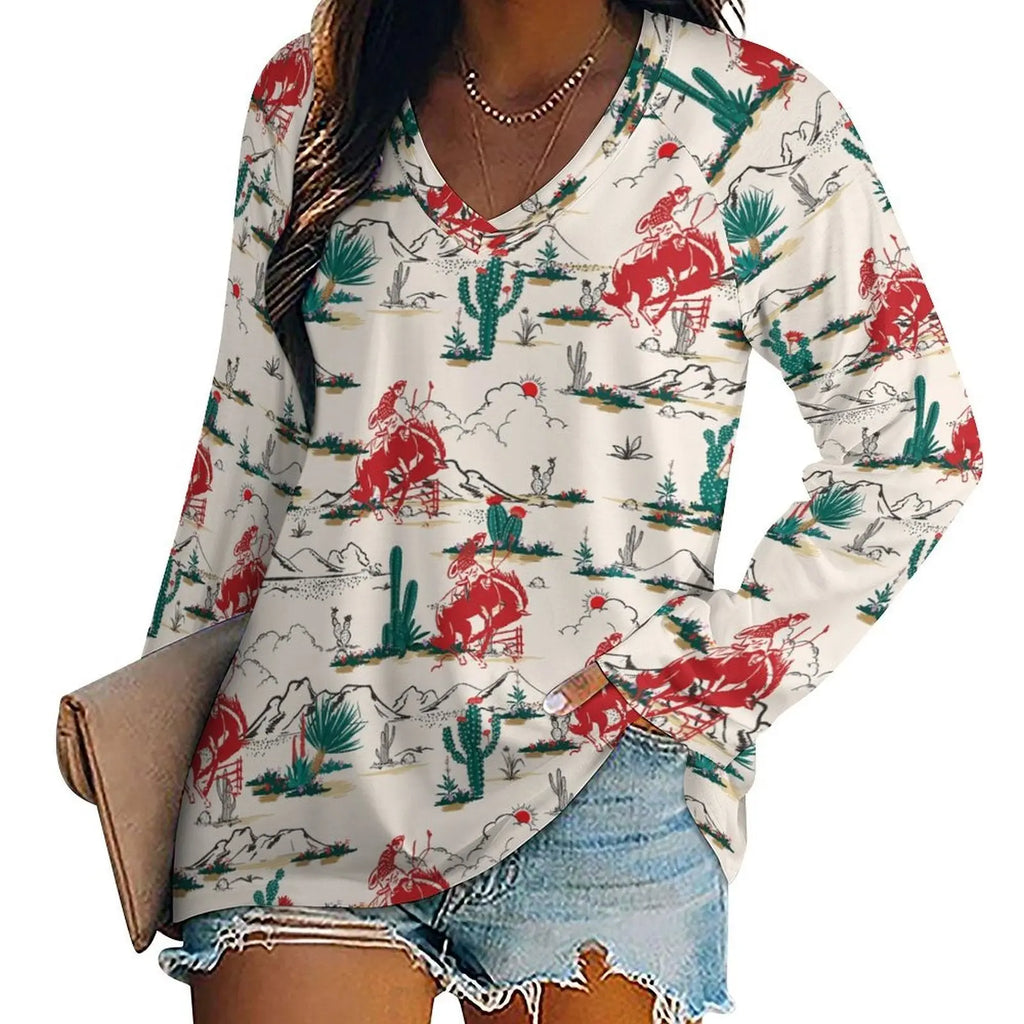 Baha Ranch Desert Rodeo Long Sleeve Top Baha Ranch Western Wear