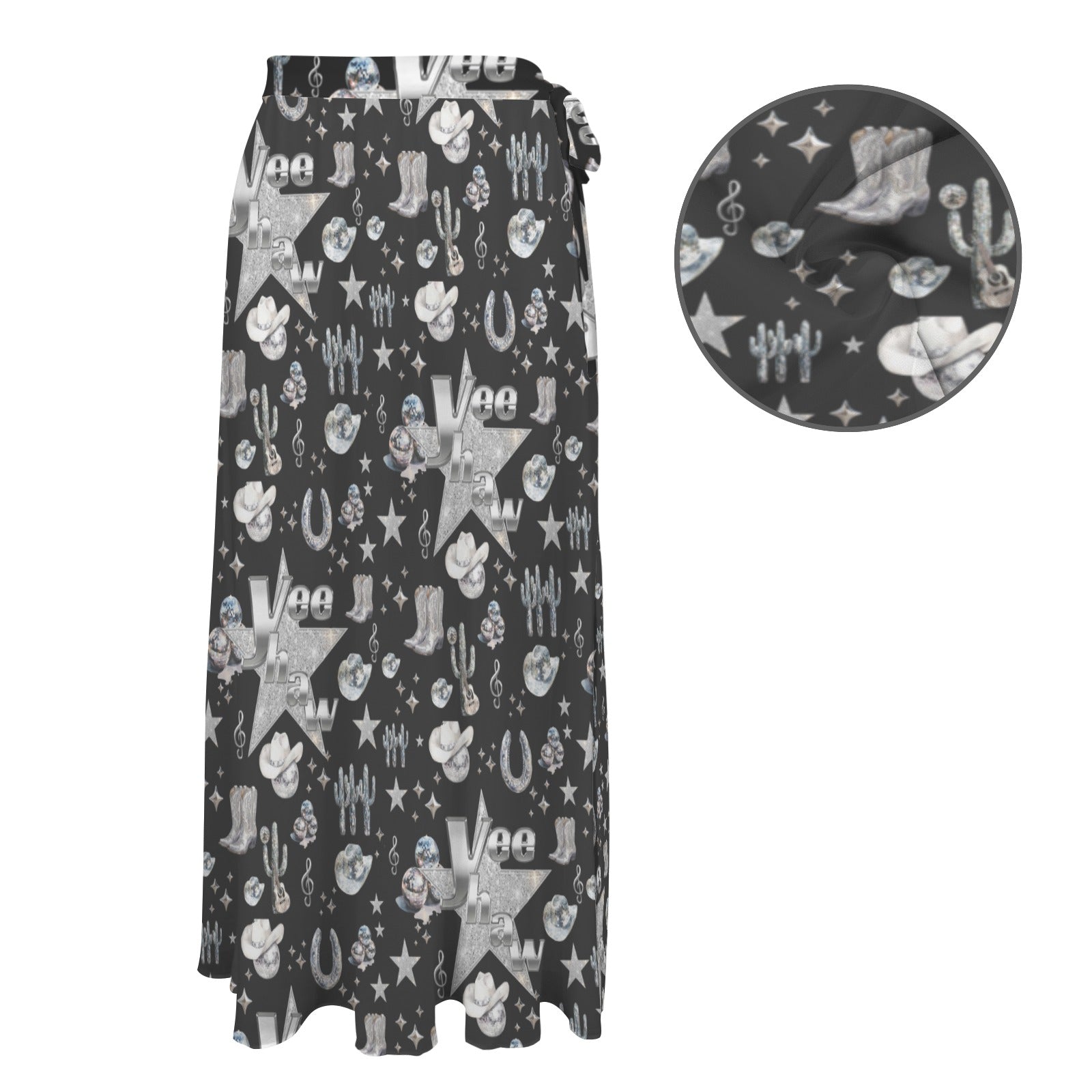 Baha Ranch Rhinestone Cowgirl Beach Swim Skirt Coverup Baha Ranch Western Wear