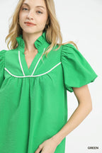 Umgee Textured Puff Sleeve Blouse