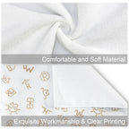 Set of 4 Minimalistic Cowboy Western Cattle Brands Kitchen Towels Made in America Baha Ranch Western Wear