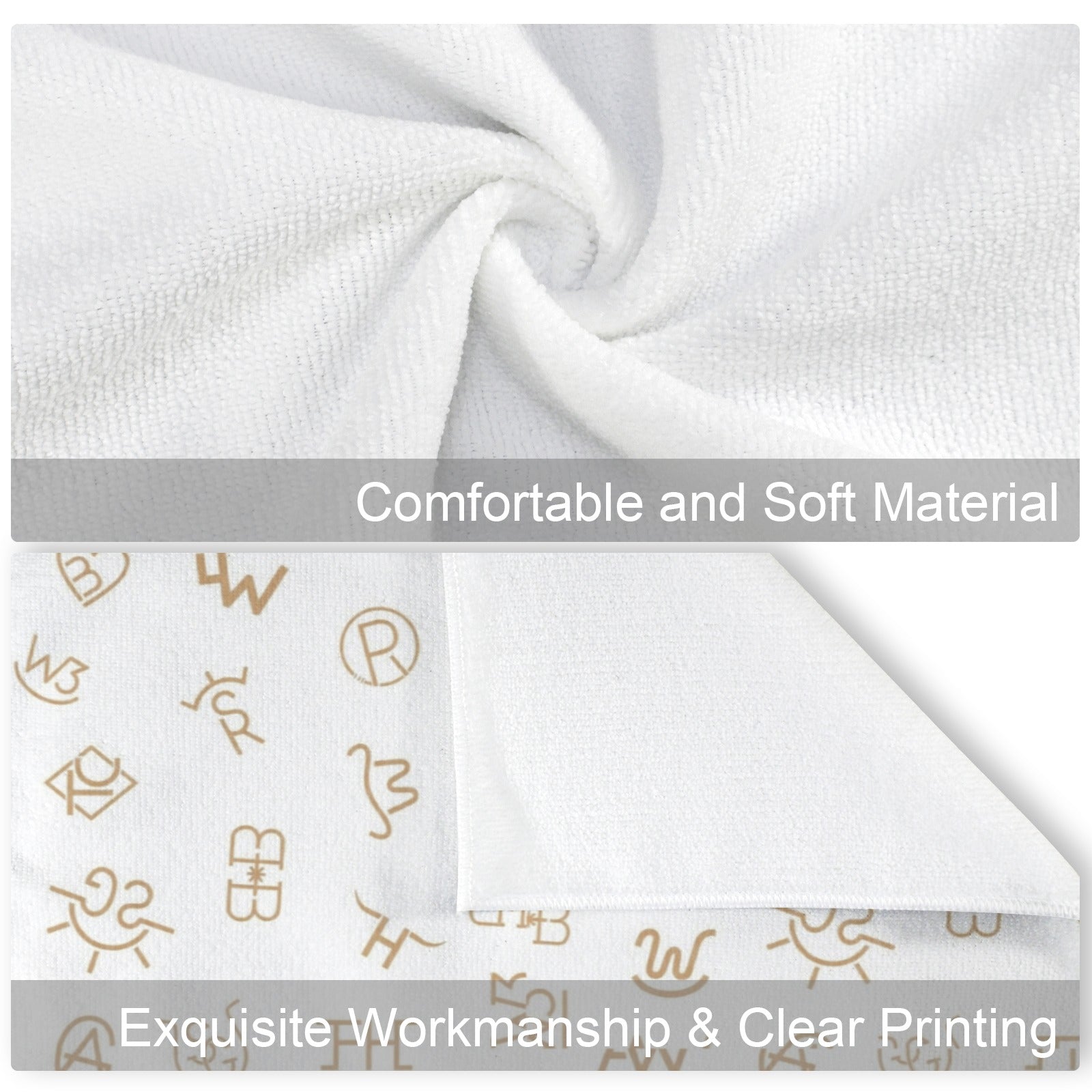 Set of 4 Minimalistic Western Highland Cow Cattle Brands Kitchen Towels Made in America Baha Ranch Western Wear