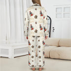 Baha Ranch Christmas Horses Satin Western Pajamas Baha Ranch Western Wear