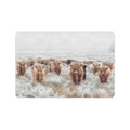 Highland Cow Herd Floor Mat Doormat 24" x 16" Made in America Baha Ranch Western Wear