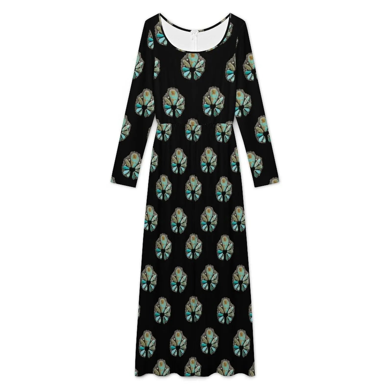 Baha Ranch Turquoise Naja Long Sleeve Jumpsuit Baha Ranch Western Wear