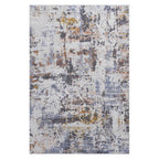 NAAR PAYAS Collection 6X9 Ivory / Blue / Abstract Area Rug