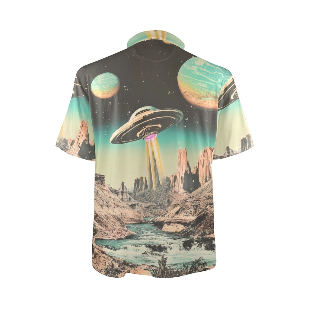 Baha Ranch Retro Pop Western Space Cowboy Polo Shirt Baha Ranch Western Wear