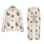 Baha Ranch Christmas Horses Satin Western Pajamas Baha Ranch Western Wear