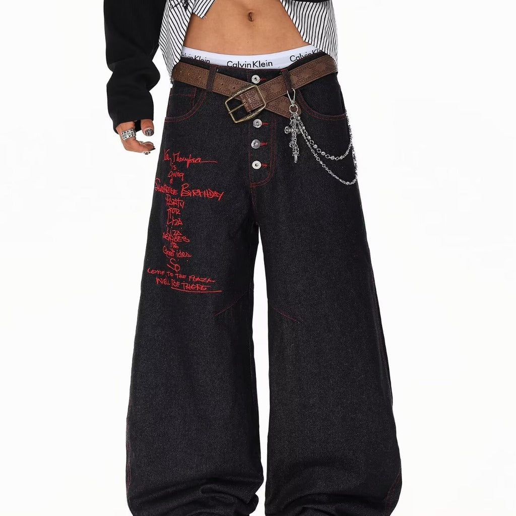 American-style High-street Machete Jeans For Men