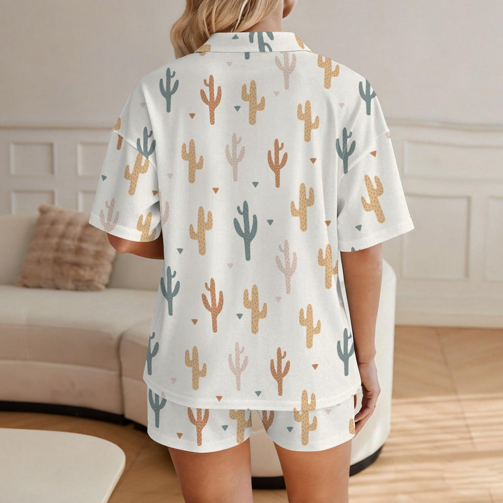 Baha Ranch Cactus Print Women's Pajama set Made in America Baha Ranch Western Wear