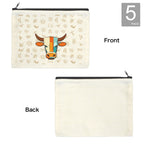 Baha Ranch Brands with Steer pack of 5 bags Cosmetic Bag Made in America Baha Ranch Western Wear