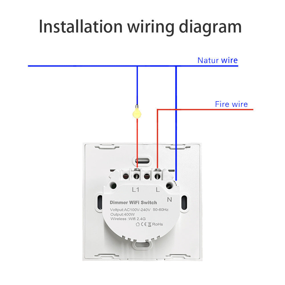 Electrodeless Dimming Timing Voice Remote Control
