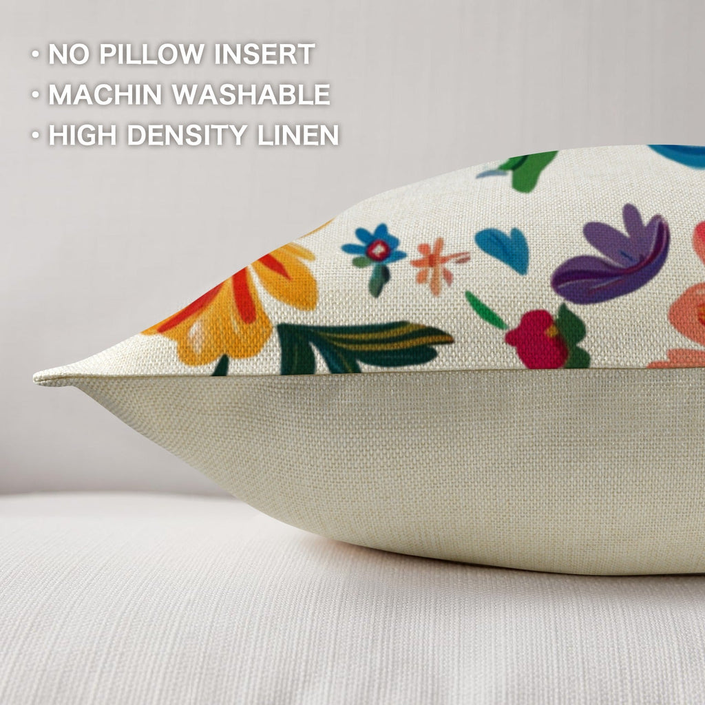 Colores de Mexico Floral Pillow Case Custom Pillow Case Made in America Baha Ranch Western Wear
