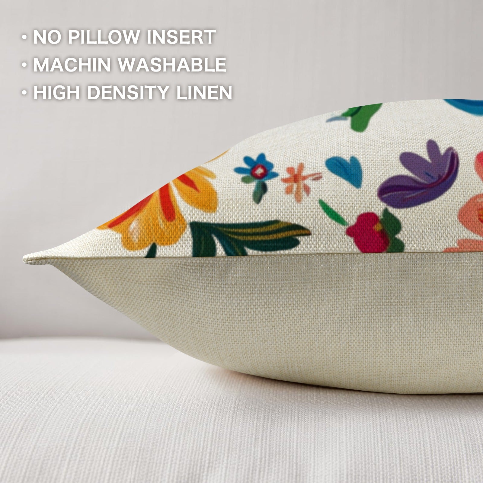 Colores de Mexico Floral Pillow Case Custom Pillow Case Made in America Baha Ranch Western Wear