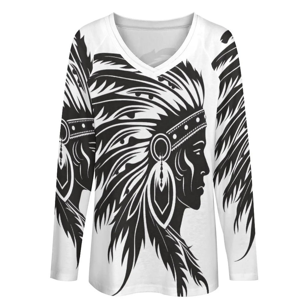 Baha Ranch Western Print Long Sleeve top Baha Ranch Western Wear