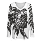 Baha Ranch Western Print Long Sleeve top Baha Ranch Western Wear