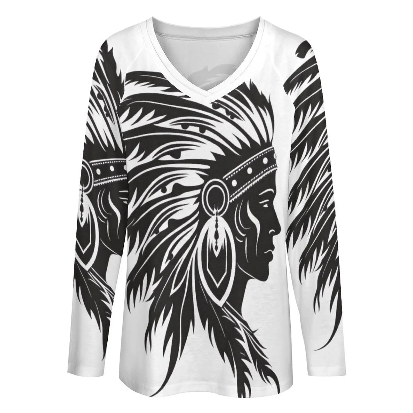 Baha Ranch Western Print Long Sleeve top Baha Ranch Western Wear