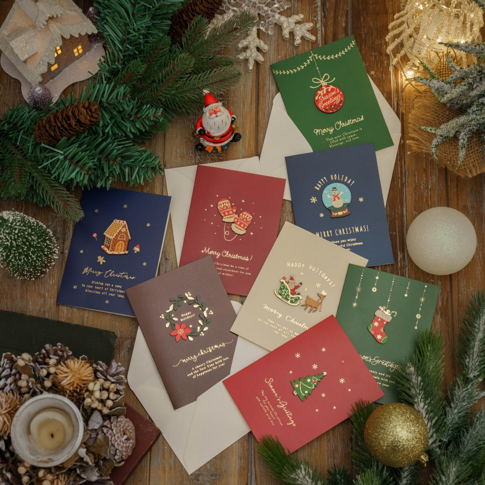 Christmas Retro Christmas Eve Greeting Card