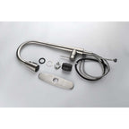 Single Handle Stainless Steel Kitchen Sink Faucet with Pull Down Sprayer