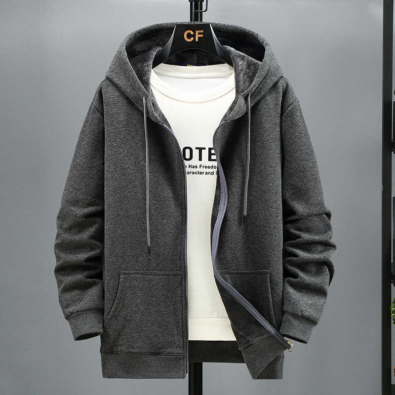 New Fall Men's Trendy Fashion Coat Plus Big Size Loose Style