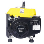 Portable Outdoor Generator Low Noise Gas Powered for Home Use Yellow Steel 14.60x12.20x13.80 Inches