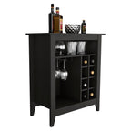 DEPOT E-SHOP Mojito Bar Cabinet, One Open Drawer, One Open Shelf, Black