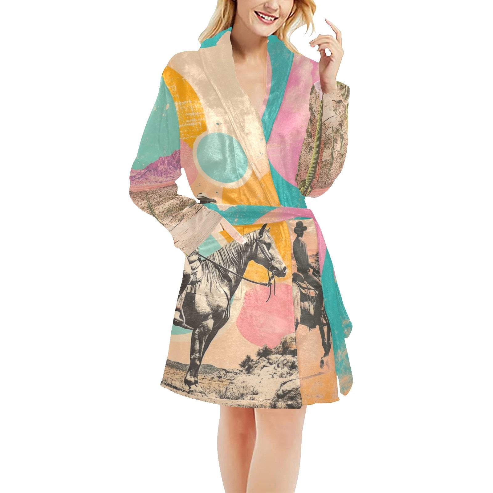 Baha Ranch Retro Pop Western Bath Robe Baha Ranch Western Wear