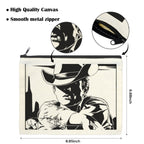 Baha Ranch Black White Cowboy Cosmetic Bag Pack of 5 Made in America Baha Ranch Western Wear