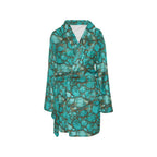 All Turquoise Women's Bath Robe Baha Ranch Western Wear