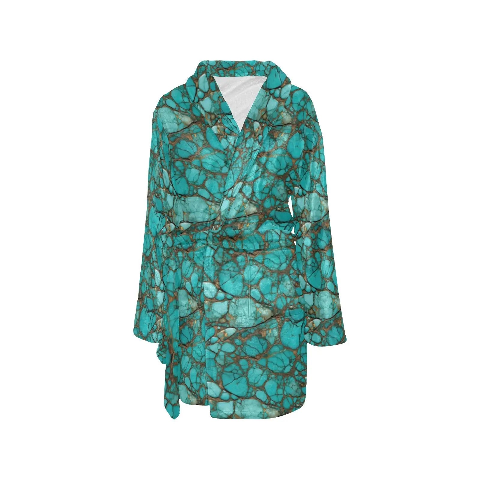 All Turquoise Women's Bath Robe Baha Ranch Western Wear