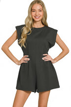 Zenana Scuba Open Back Rompers