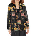 Baha Ranch Vintage Cowboy Collage Western Women's Blazer Baha Ranch Western Wear