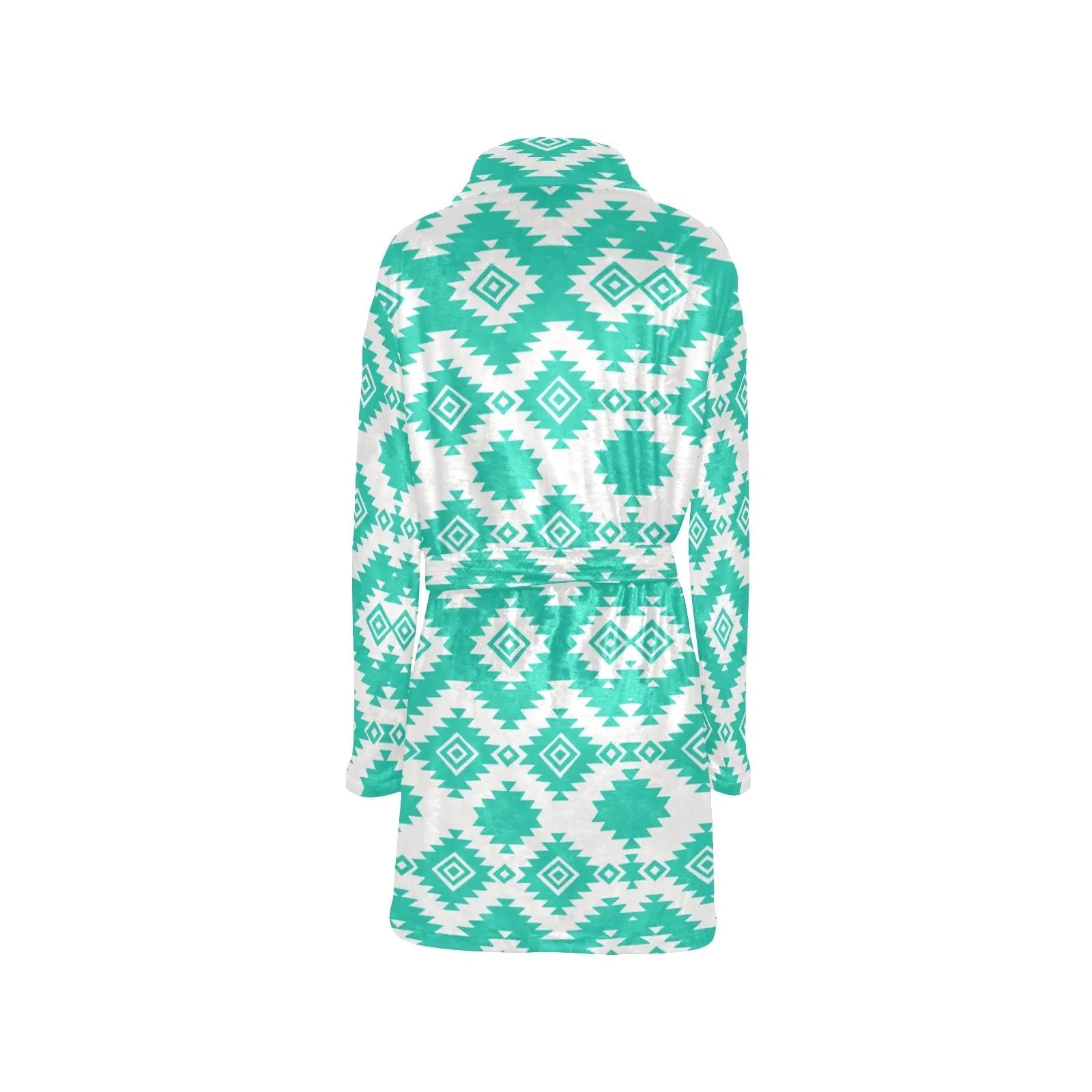 Turquoise Aztec Women's Western Bath Robe Baha Ranch Western Wear