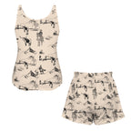 Baha Ranch Ranch Life Tan Pajama Lounge Tank Shorts Set Made in America Baha Ranch Western Wear