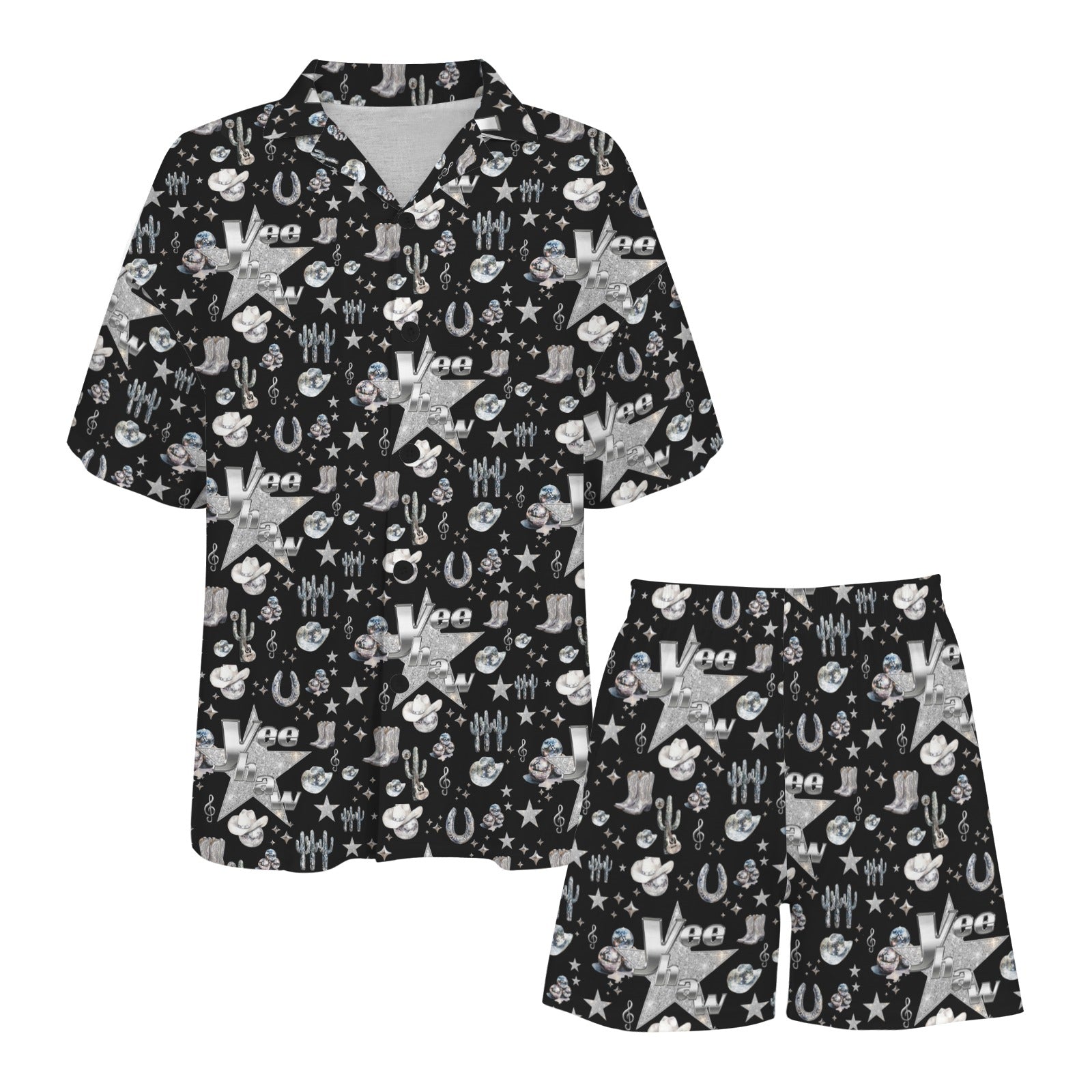 Baha Ranch Rhinestone Cowgirl Pajama Set Made in America Baha Ranch Western Wear