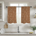 Western Print Curtains Window Curtain 28"x40" (2-Piece) Made in America Baha Ranch Western Wear
