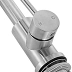 Single Handle Sink Faucet, Kitchen Faucet Brushed Nickel Single Handle, Kitchen Water Faucets with Anti-Splash Aerator, Suitable for Bathroom, RV, Bar Sink, Public Restroom, High Arc Spout