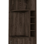 Seattle Bar Cabinet, Eight Bottle Cubbies, Two Large Open Shelves