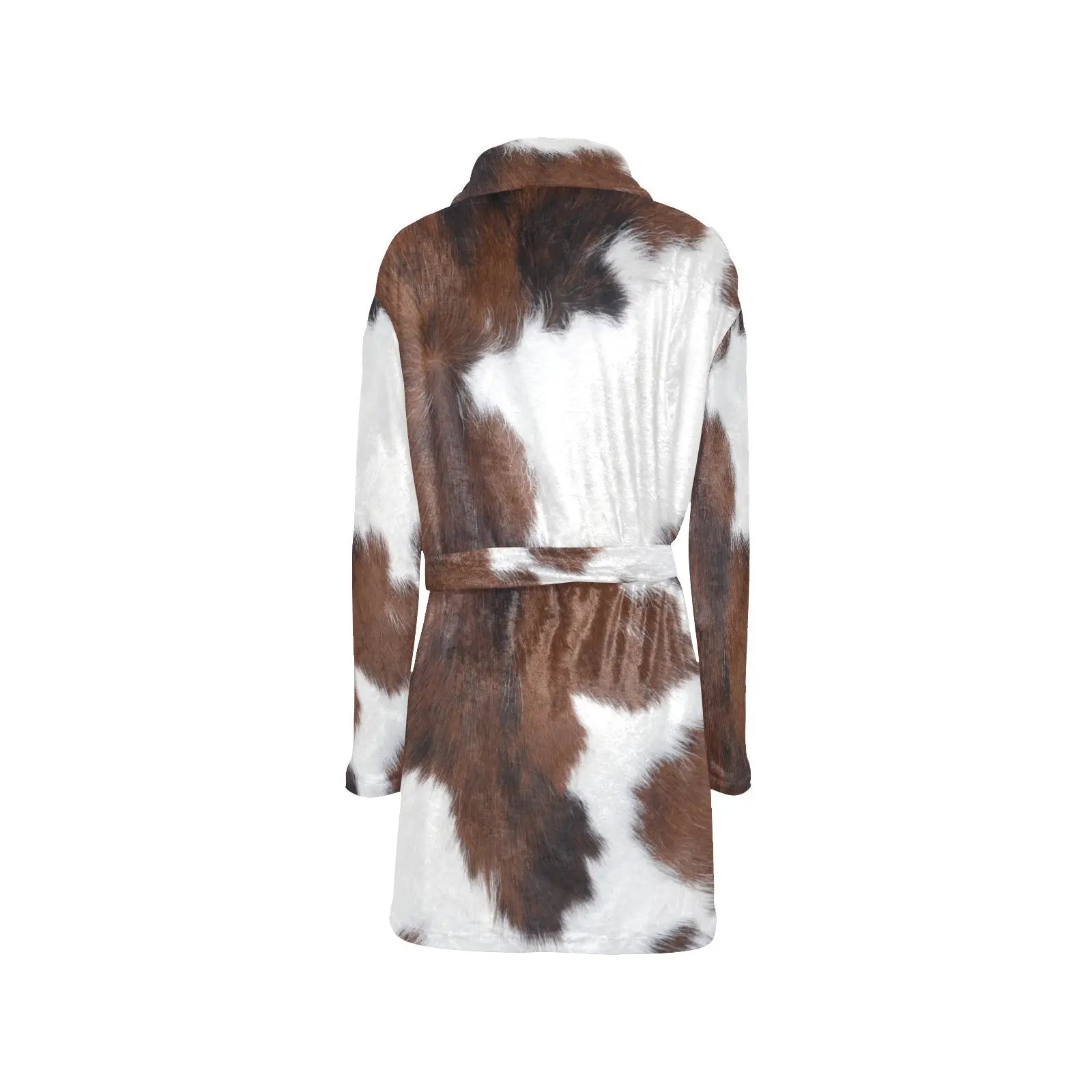 Cowhide Print Women's Western Bath Robe Baha Ranch Western Wear