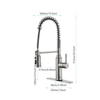 Kitchen Faucets Single Handle Pull Down Sprayer Spring Kitchen Sink Faucet