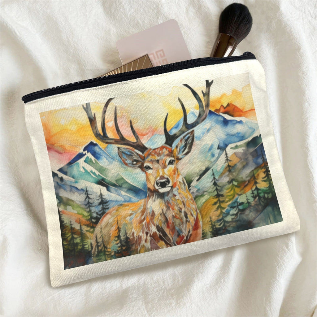 Baha Ranch Painted Buck Cosmetic Bag Pack of 5 Made in America Baha Ranch Western Wear