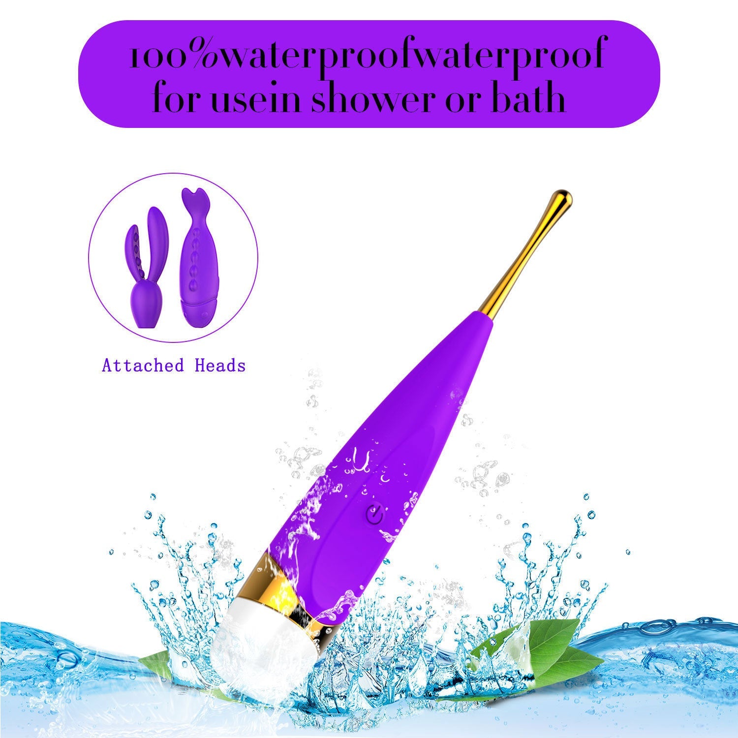 AdultFemaleSexy Rechargeable AvVibrator High Frequency Honey Bean G-Spot Clitoral Stimulator