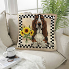 Basset Hound Throw Pillow Case Made in America Baha Ranch Western Wear