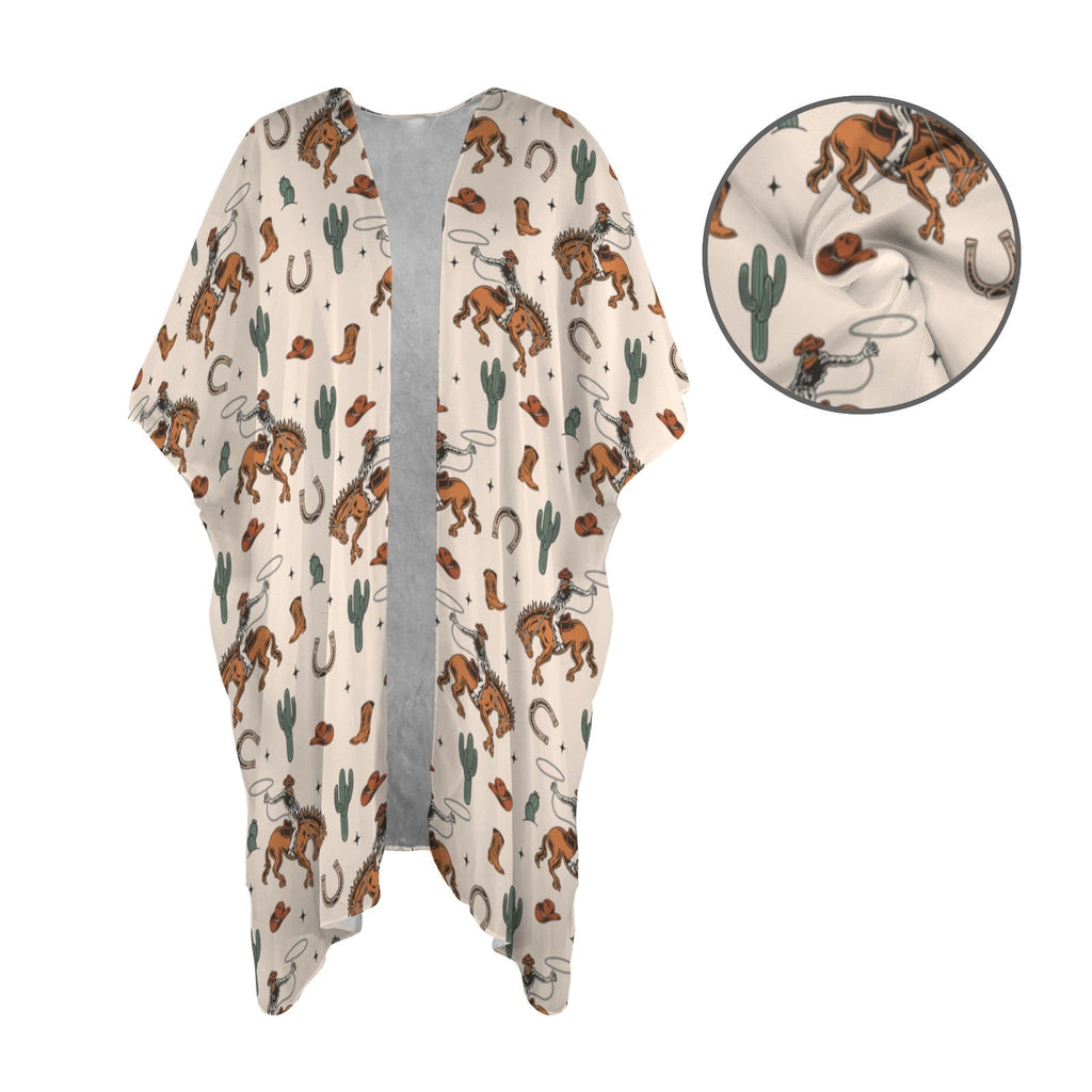 Baha Ranch Rodeo Cowboy Western Duster Kimono Coverup Baha Ranch Western Wear