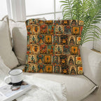 Colores de Mexico Dia de los Muertes Pillow Case Made in America Baha Ranch Western Wear