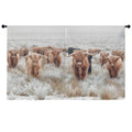 Highland Cows Window Curtain 52"x63" (2-Piece) Made in America Baha Ranch Western Wear