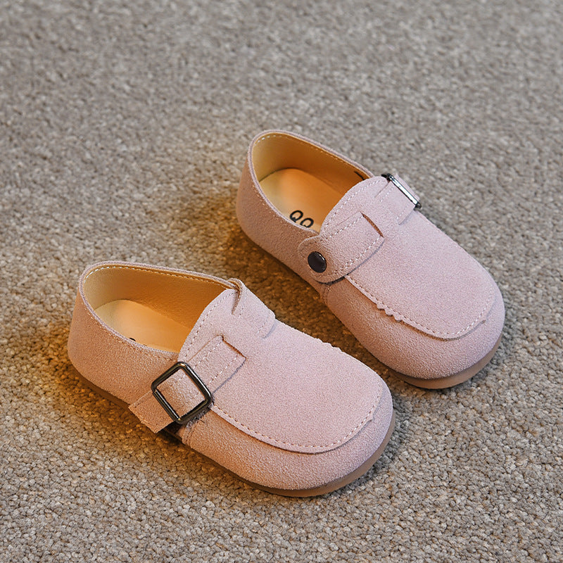 Children's Velcro Shallow Beanie Shoes Girls Daily Western Style Princess Shoes