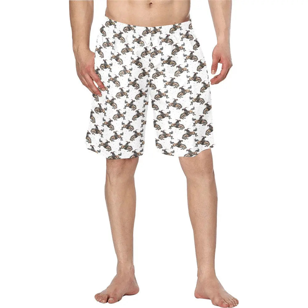 Rodeo Cowboy Men's Western Swim Trunk Board Shorts Baha Ranch Western Wear