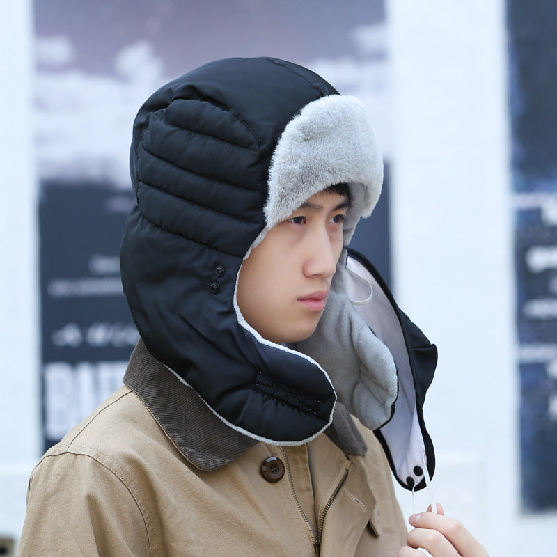 Women's Hat Cold-proof Hat Cycling Ear Protection Thickened Cold-proof Warm Cotton Cap