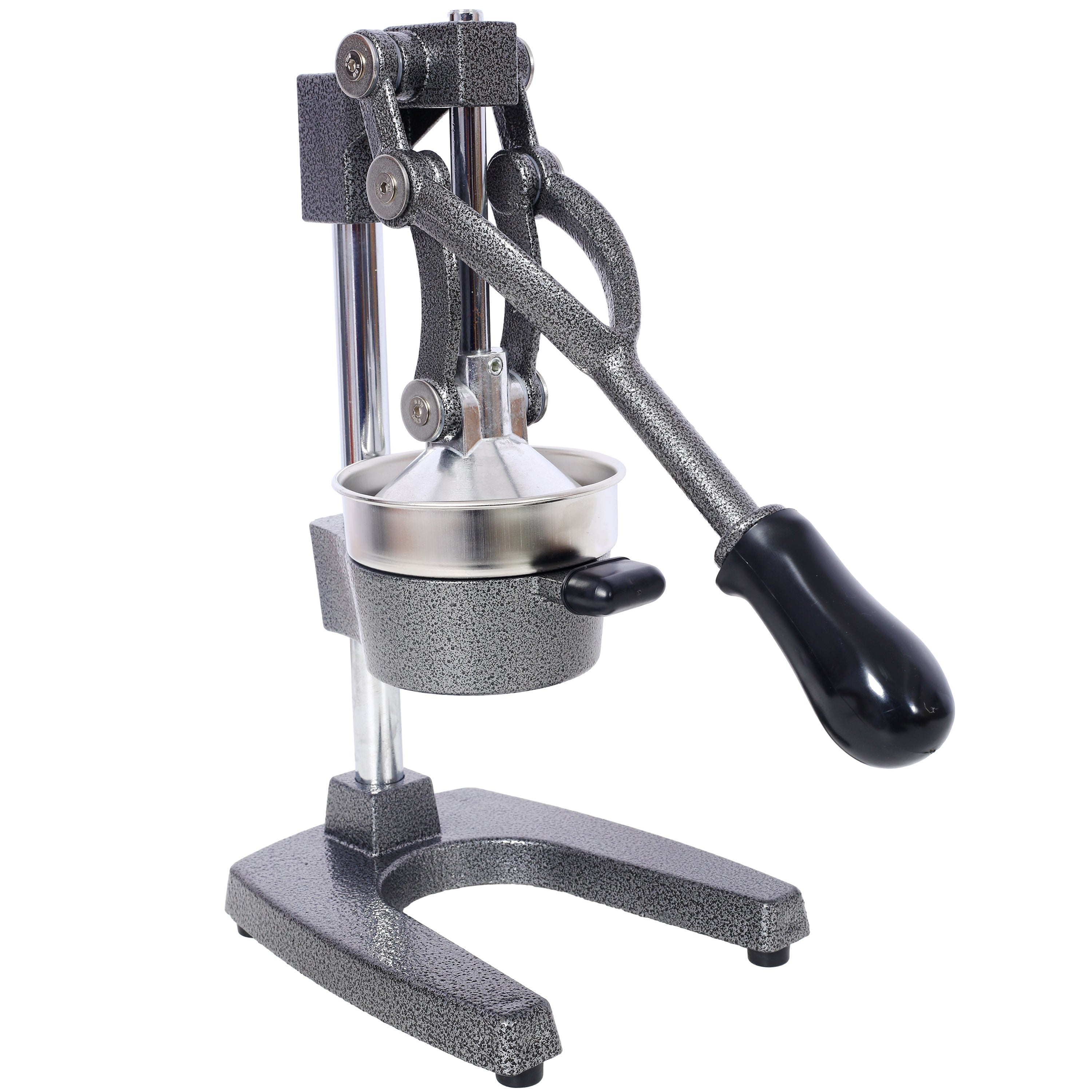 Cast Iron Citrus Juicer , Extra-Large Commercial Grade Manual Hand Press , Heavy Duty Countertop Squeezer for Fresh Orange Juice ,grey color