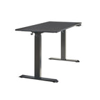 Electric Standing Desk, Adjustable Height Stand up Desk, 24x48 Inches Sit Stand Home Office Desk,Black Frame/Black Top